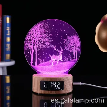 Altavoz y despertador de luz de luz nocturna LED